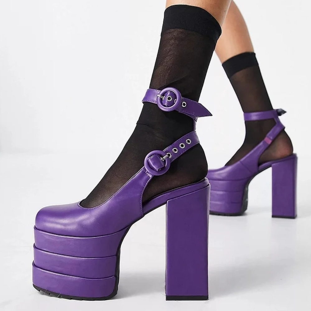 Purple Platform Heels
